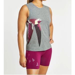 Oiselle tree swallow graphic muscle tank